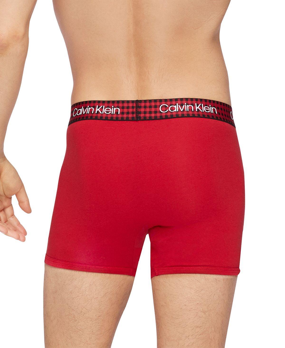 Calvin Klein Buffalo Plaid Boxer Briefs Temper Body W/ Temper/black Buffalo Check