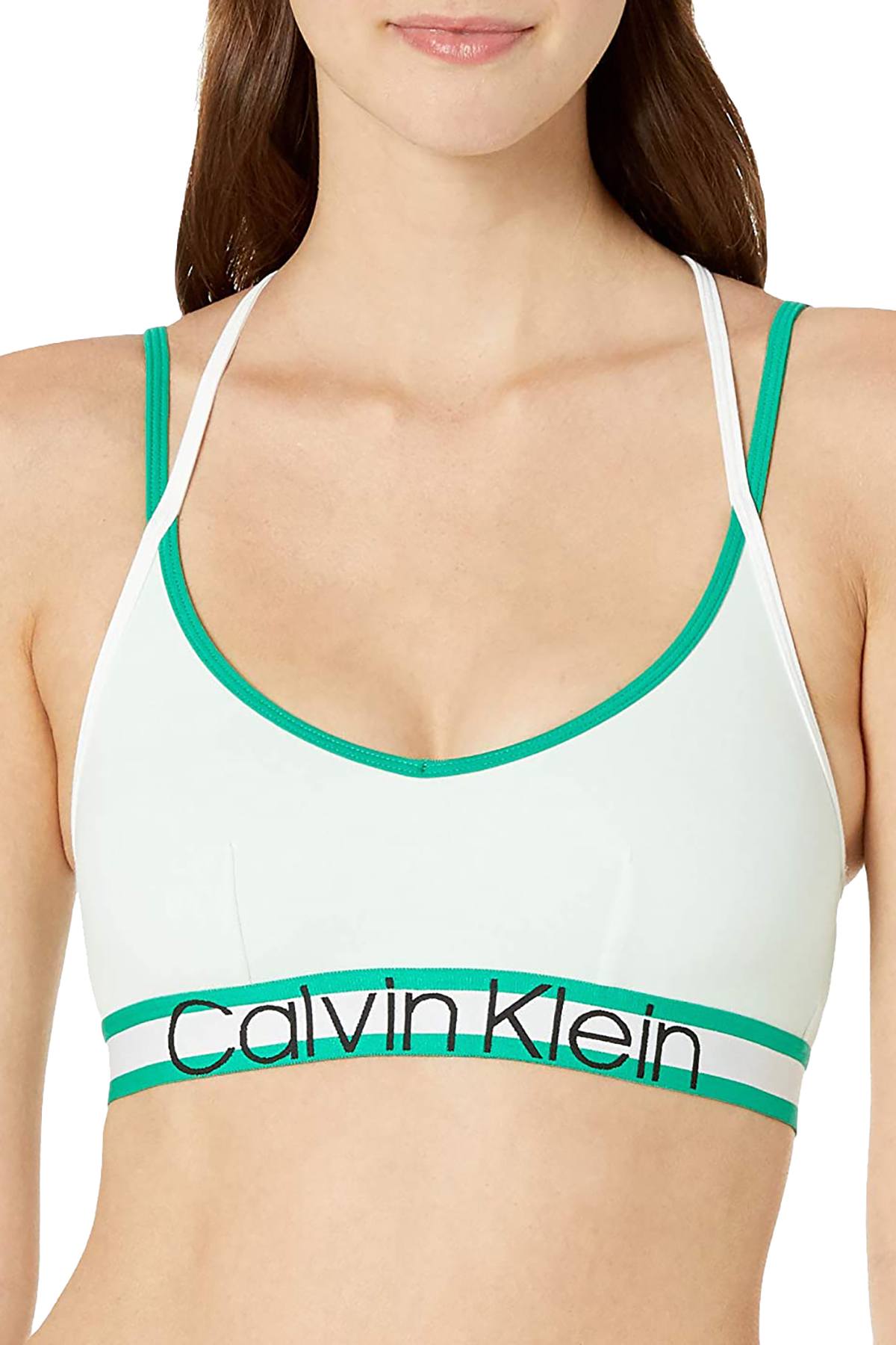 Calvin klein striped outlet bralette