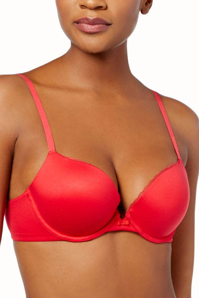 Calvin Klein Empower-Red Push-Up Plunge Bra