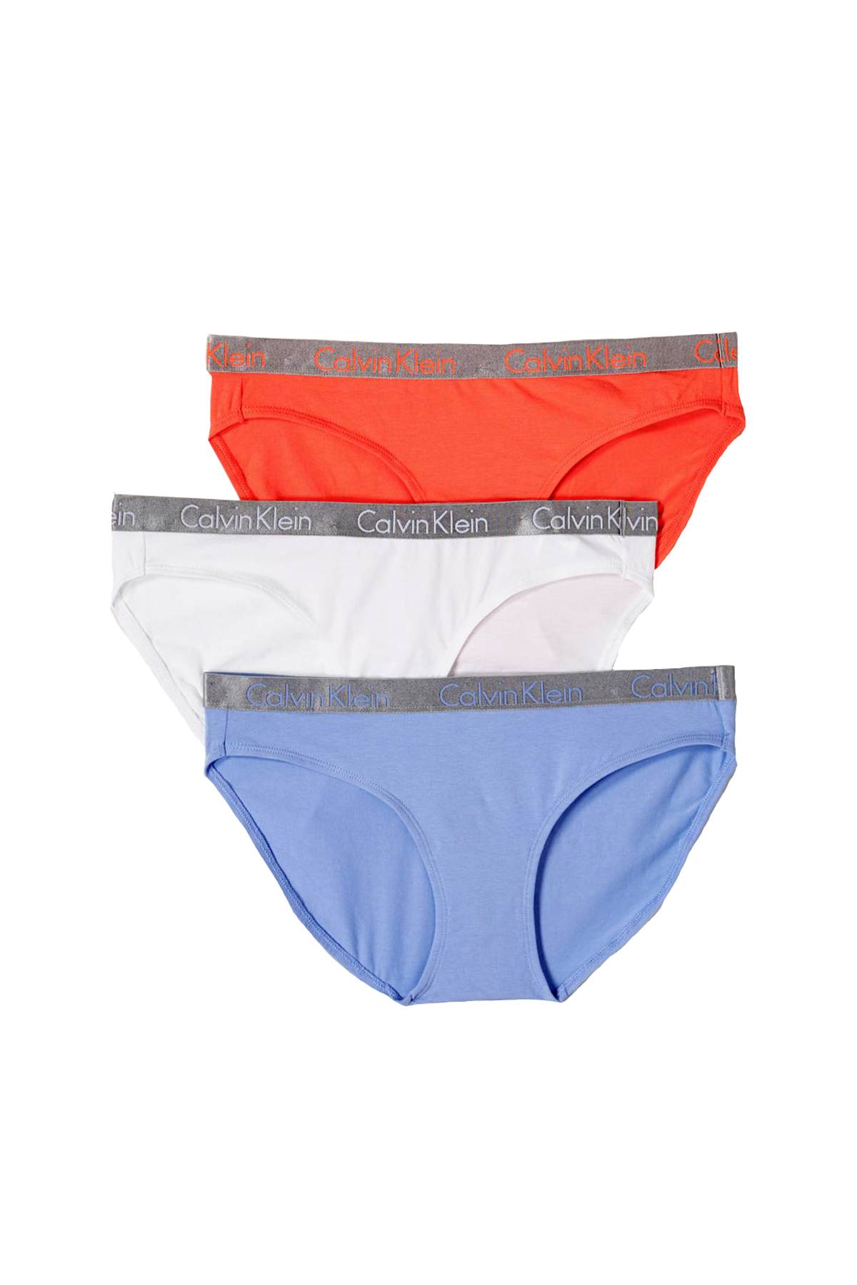 Calvin Klein Ephemeral/White/Vibration Radiant Cotton Bikini 3-Pack