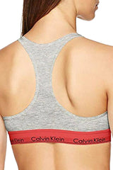 Calvin Klein Heather Grey Unlined Logo-Band Modal Blend Bandeau Bralet –  CheapUndies