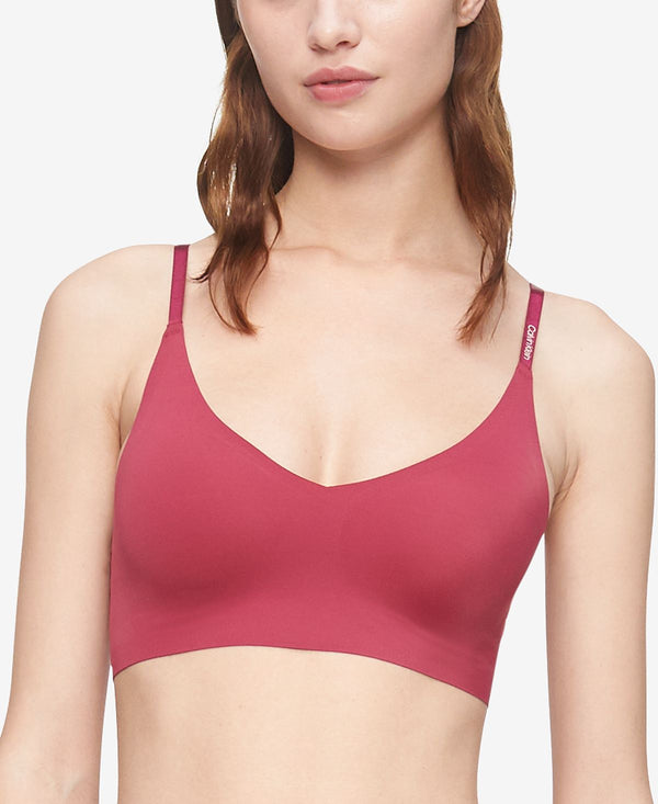 Calvin Klein Women's Invisibles Wirefree Lightly Lined Triangle Bralette,  Bare, X-Small : : Clothing, Shoes & Accessories