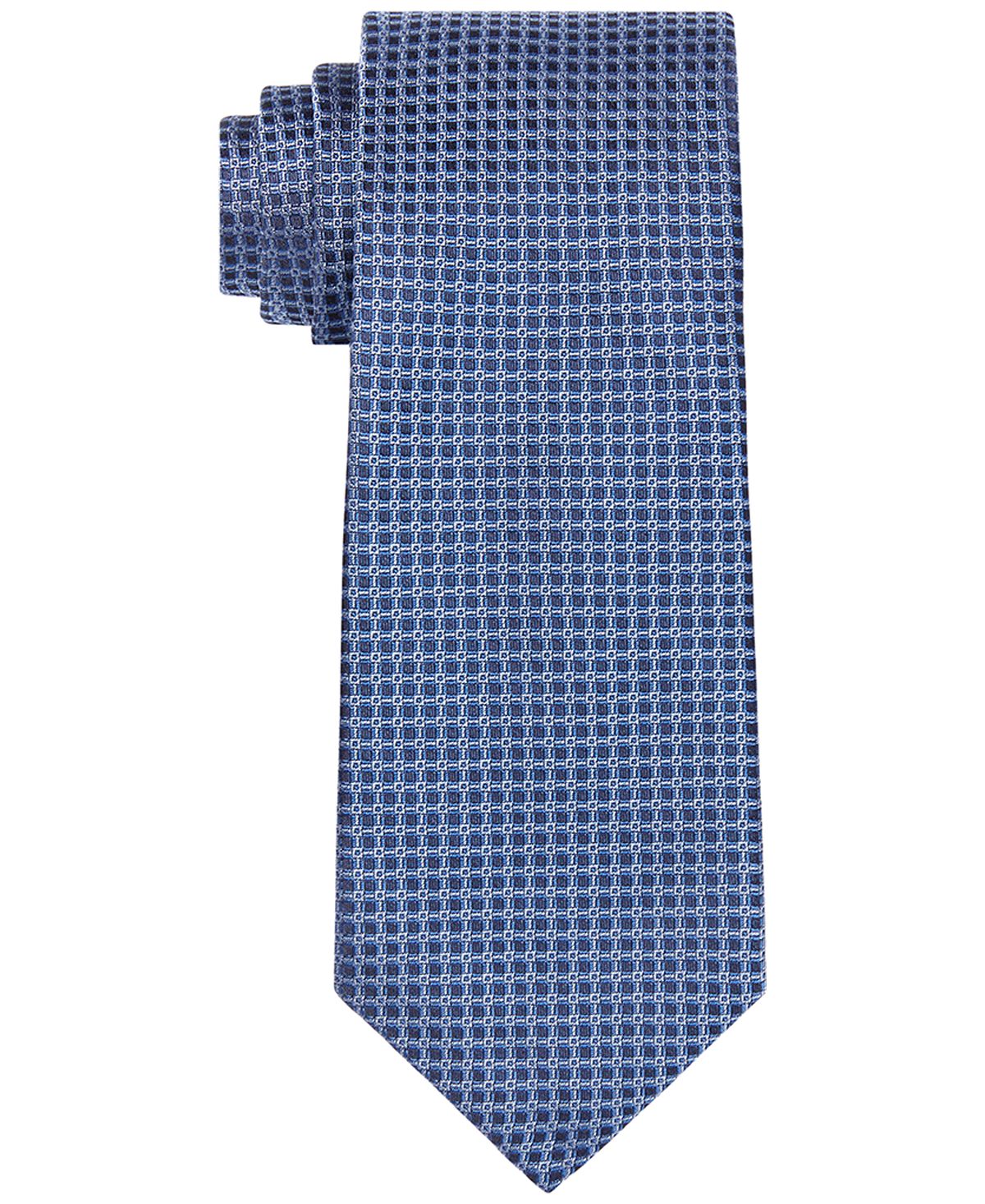 Calvin Klein Locked Grid Tie Water Mill