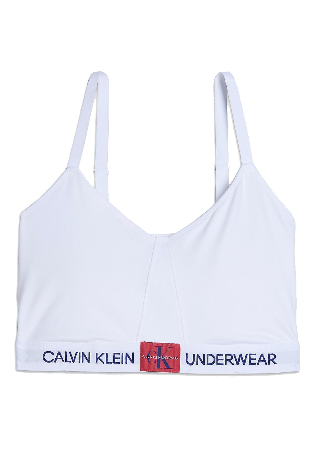 Calvin klein monogram bralette white online