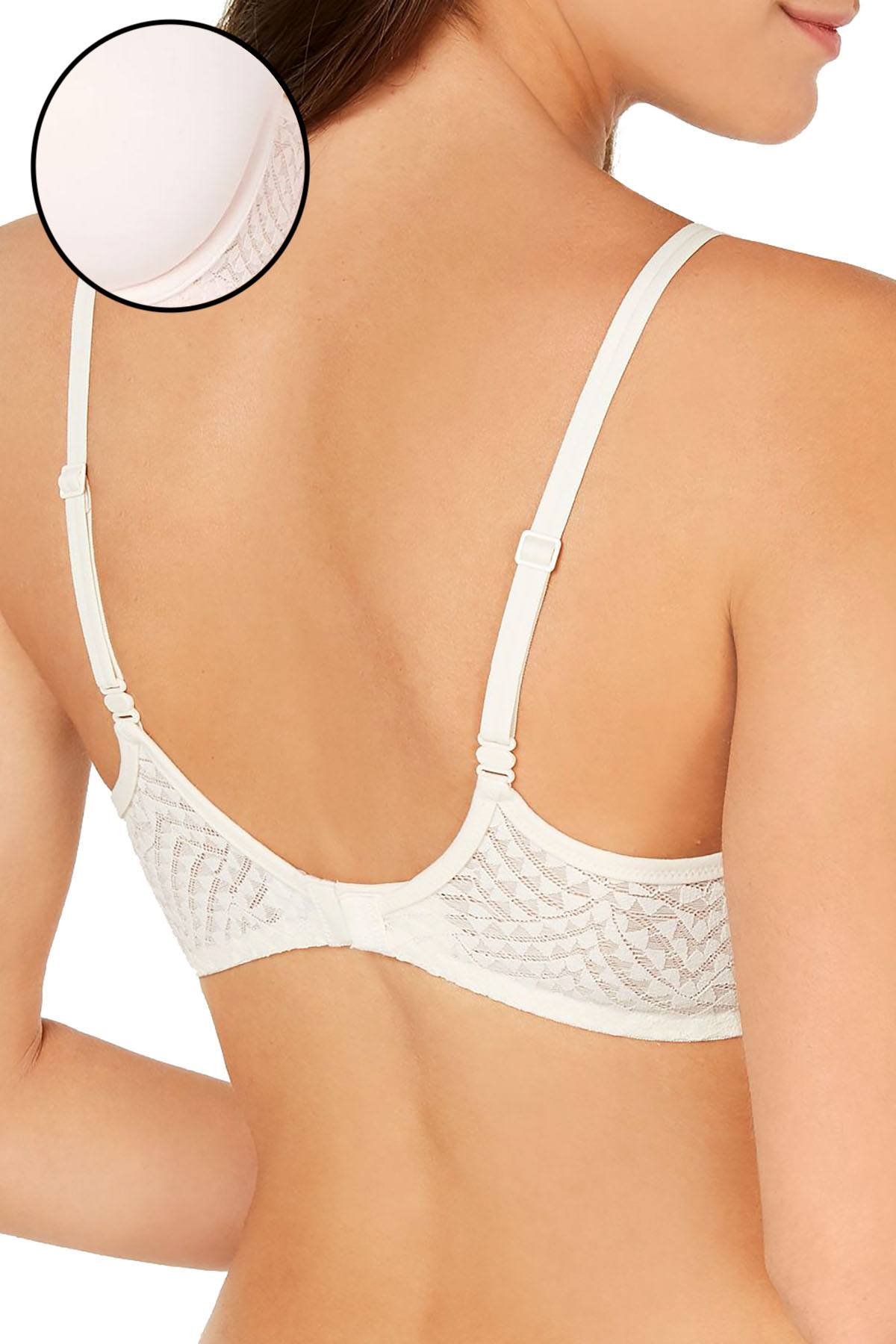 Calvin Klein Perfectly Fit Geometric Lace TShirt Bra in Nymphs Thigh