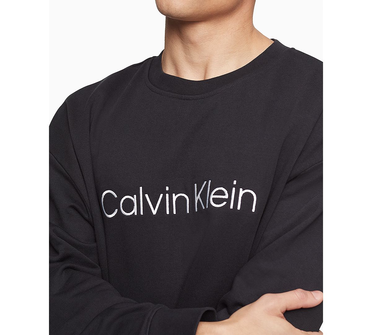 CALVIN KLEIN Relaxed All-over Logo Sweatshirt Black