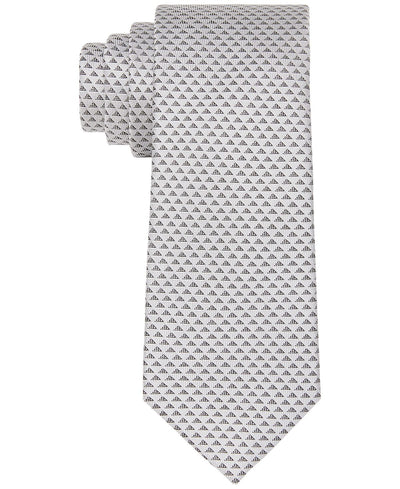 Calvin Klein Slim Triangle Geo Tie Smoke