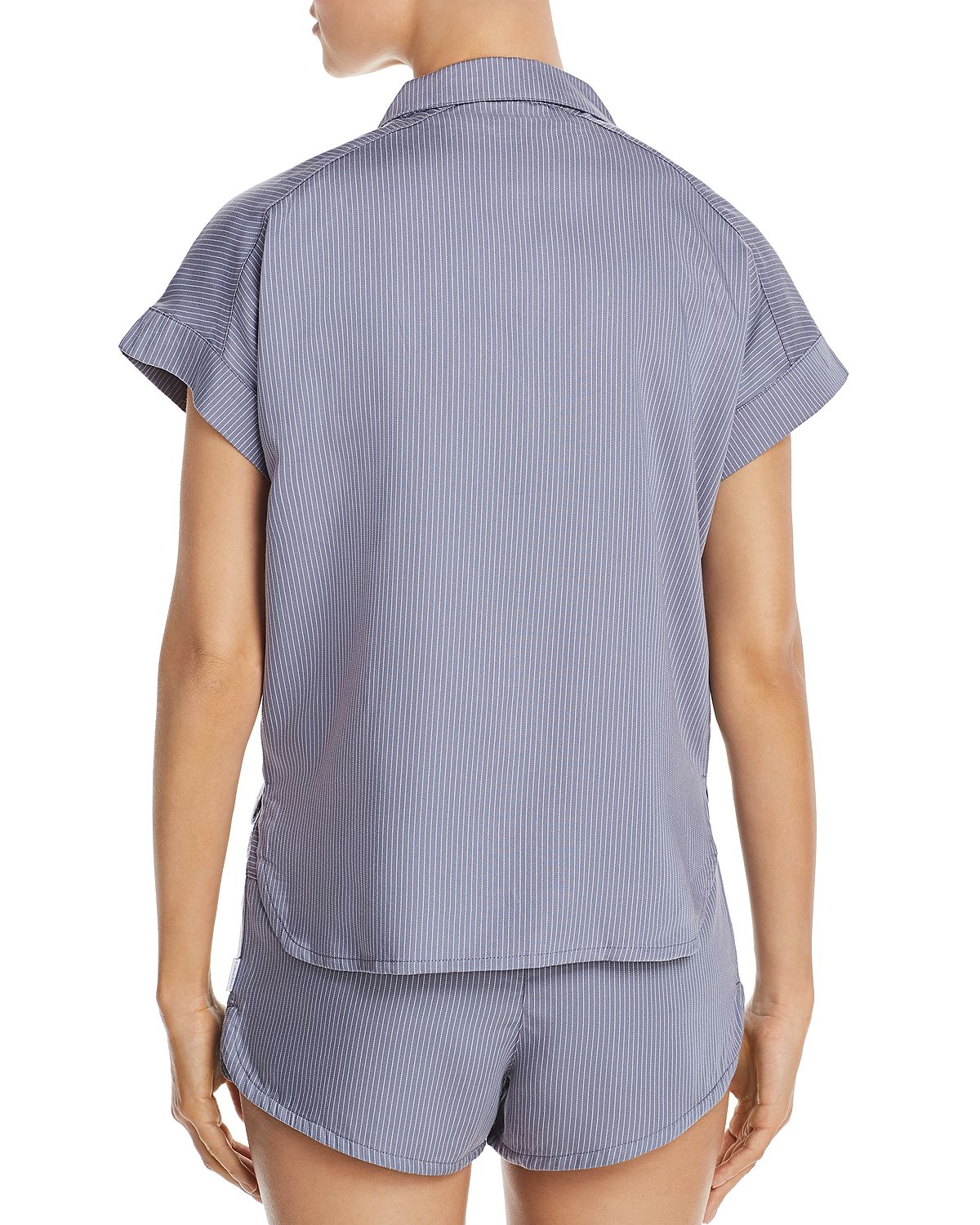 Calvin Klein Striped Sleep Tunic Blue Granite