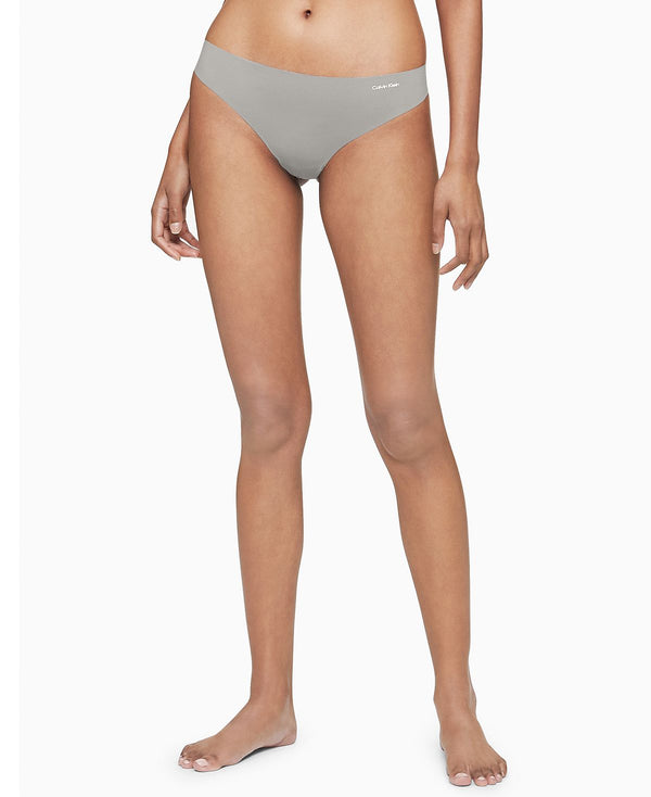 Calvin Klein Women's Invisibles Thong Underwear D3428 Beige Size X