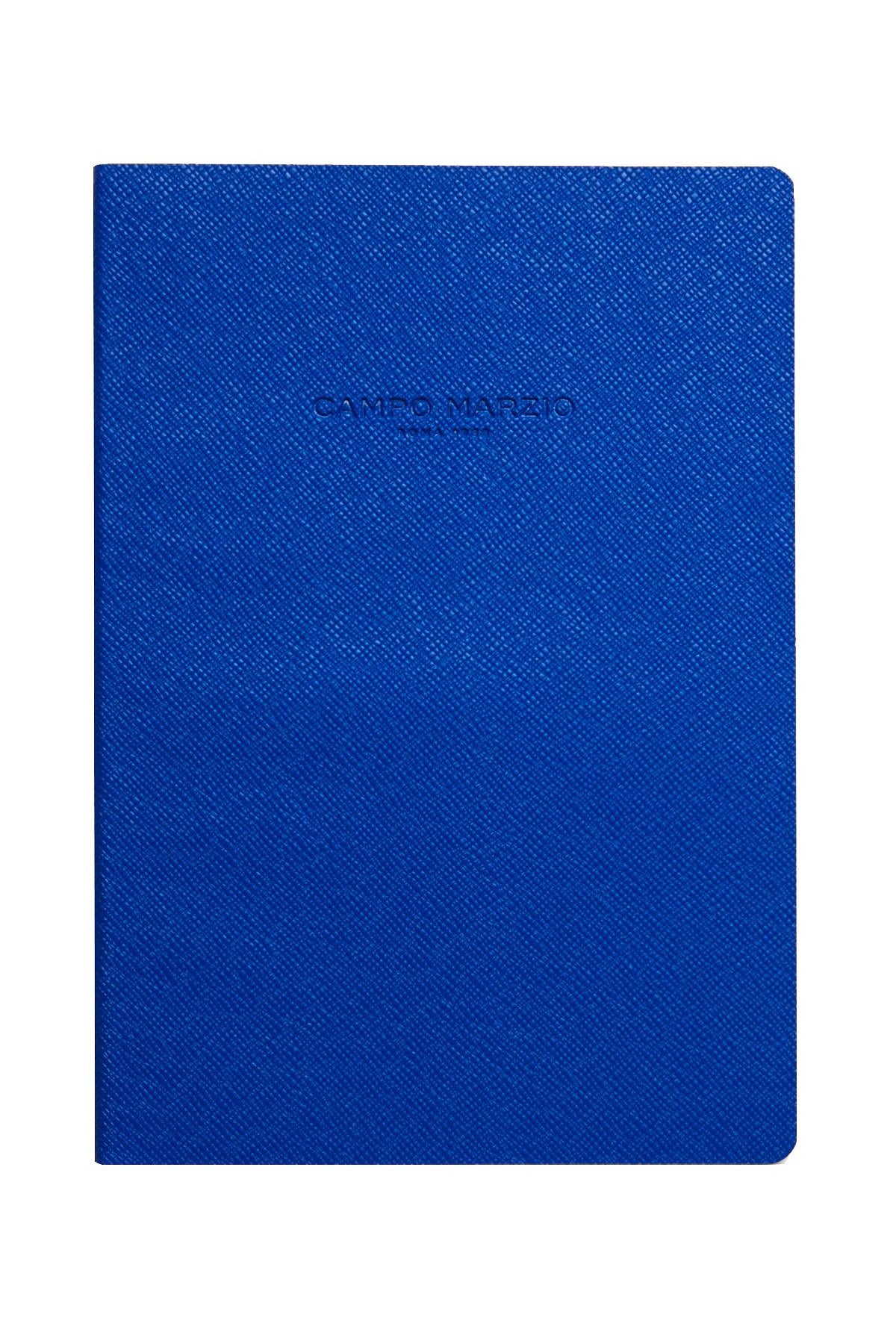 Campo Marzio Ocean-Blue/Yellow Pebbled Faux-Leather Journal