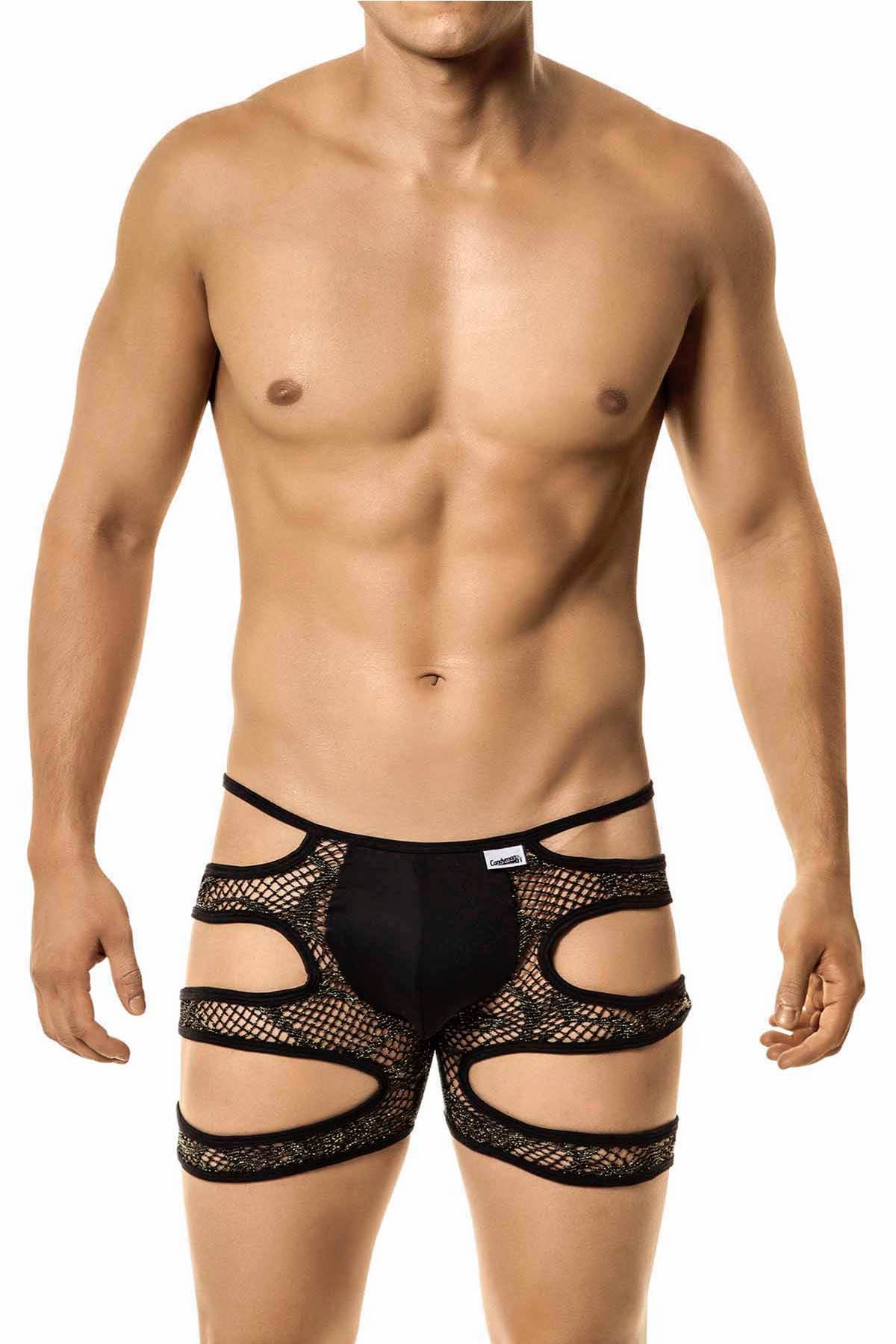 Candyman Black Gold Shimmer Boxer Cheapundies