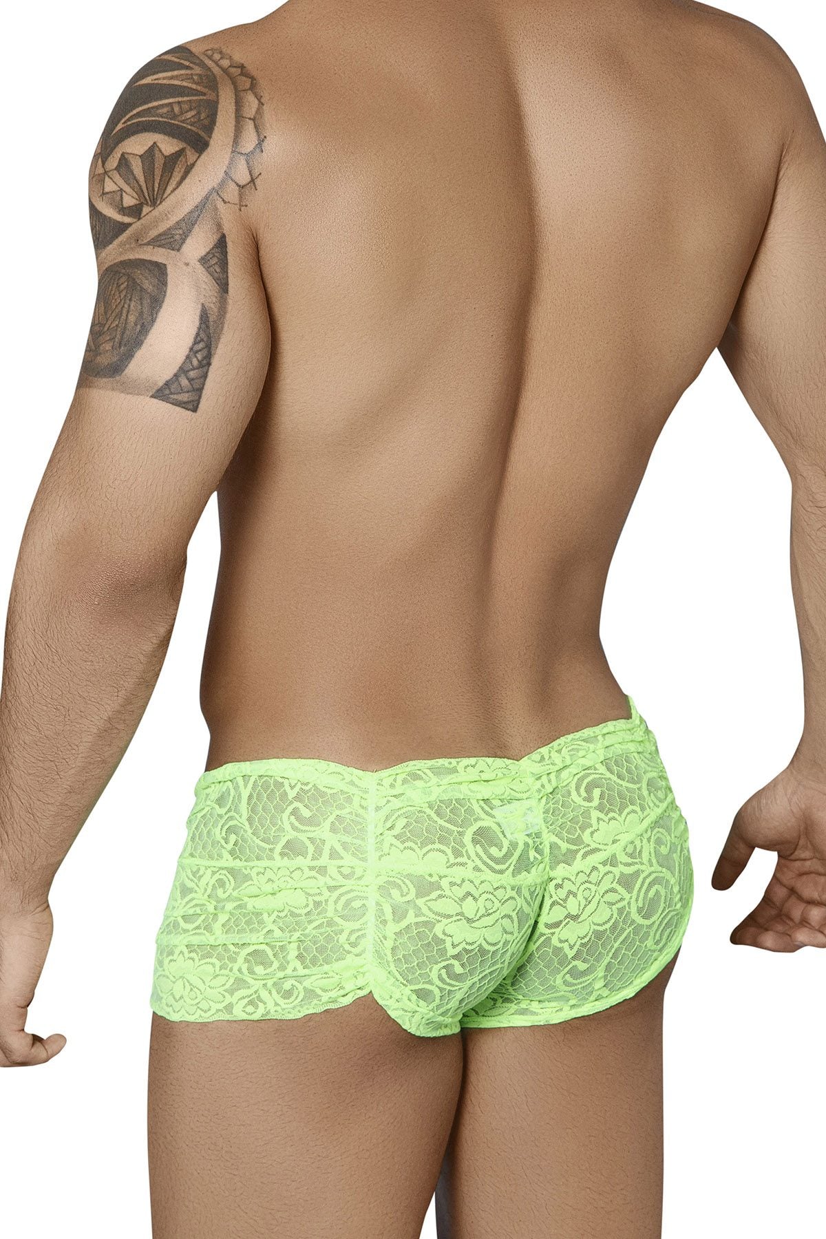 Candyman Hot Green Neon Lace Trunk