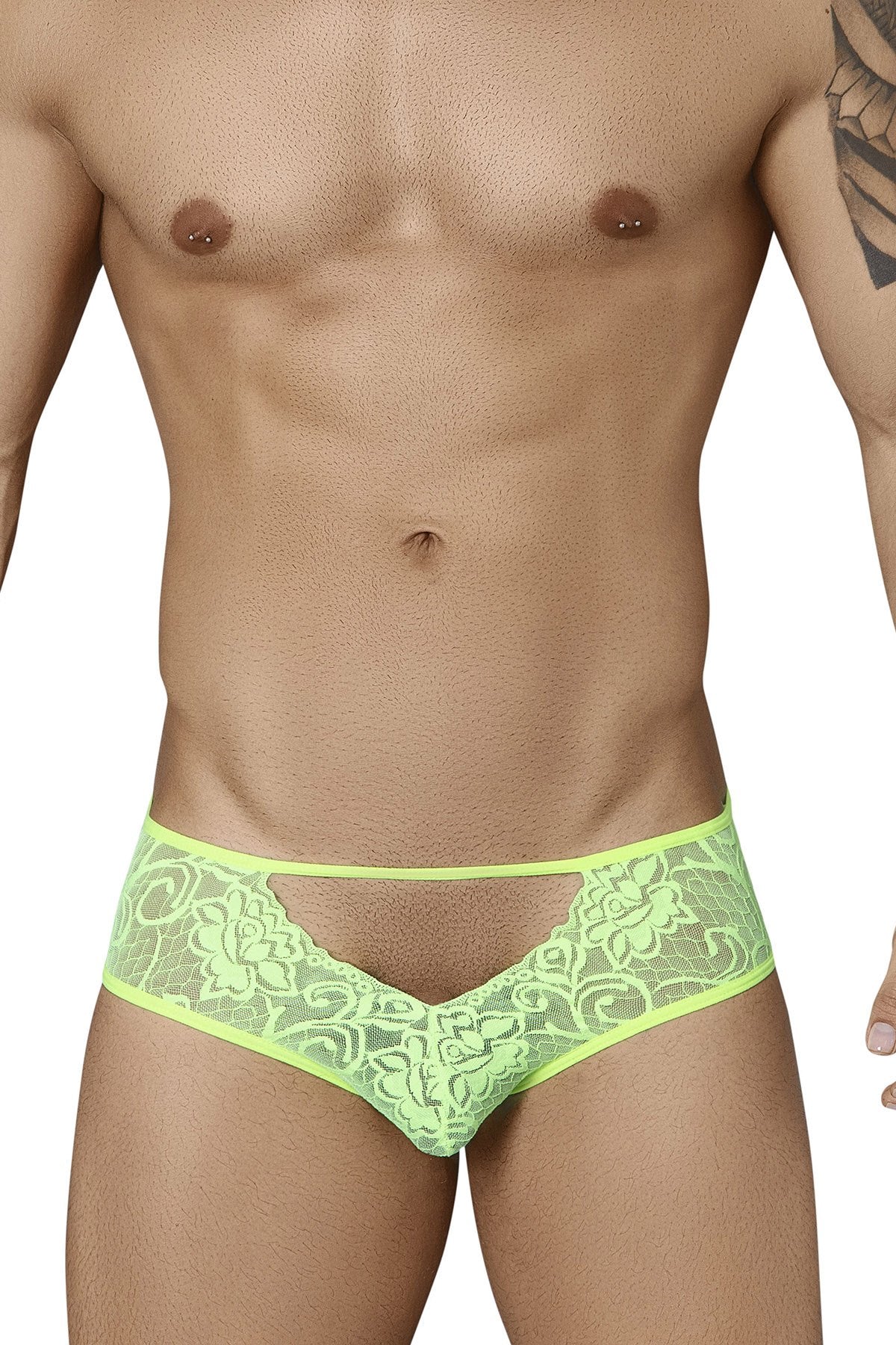 Candyman Hot Green Sneak Peak Lace Brief