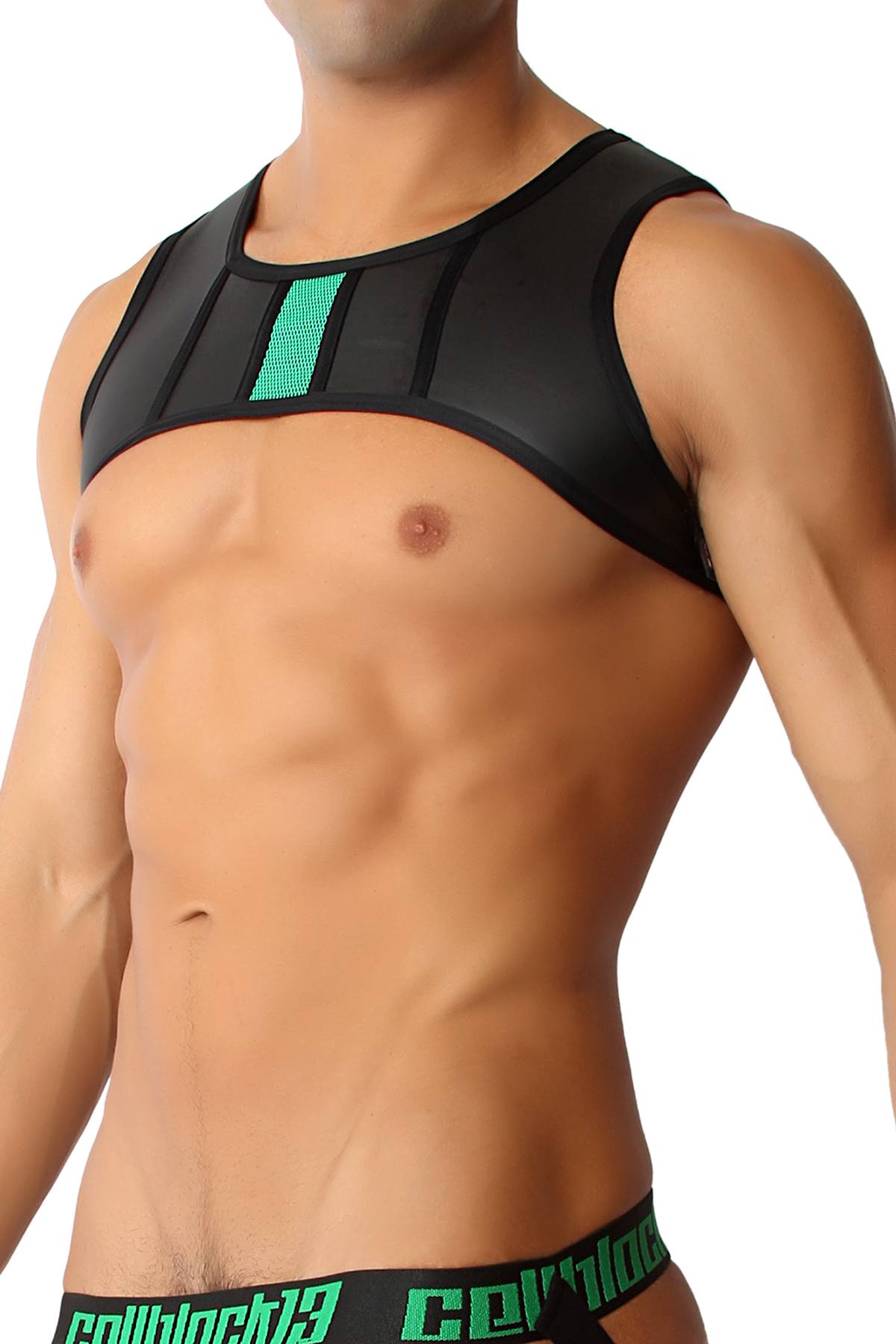 CellBlock 13 Green Vector Rubber Harness