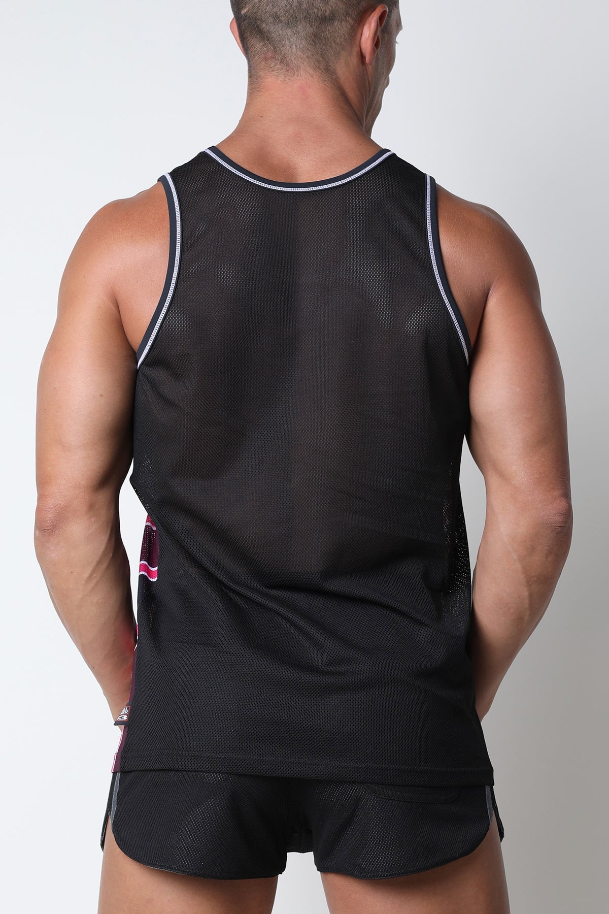 CellBlock 13 Pink Kennel Club Bandit Mesh Tank Top