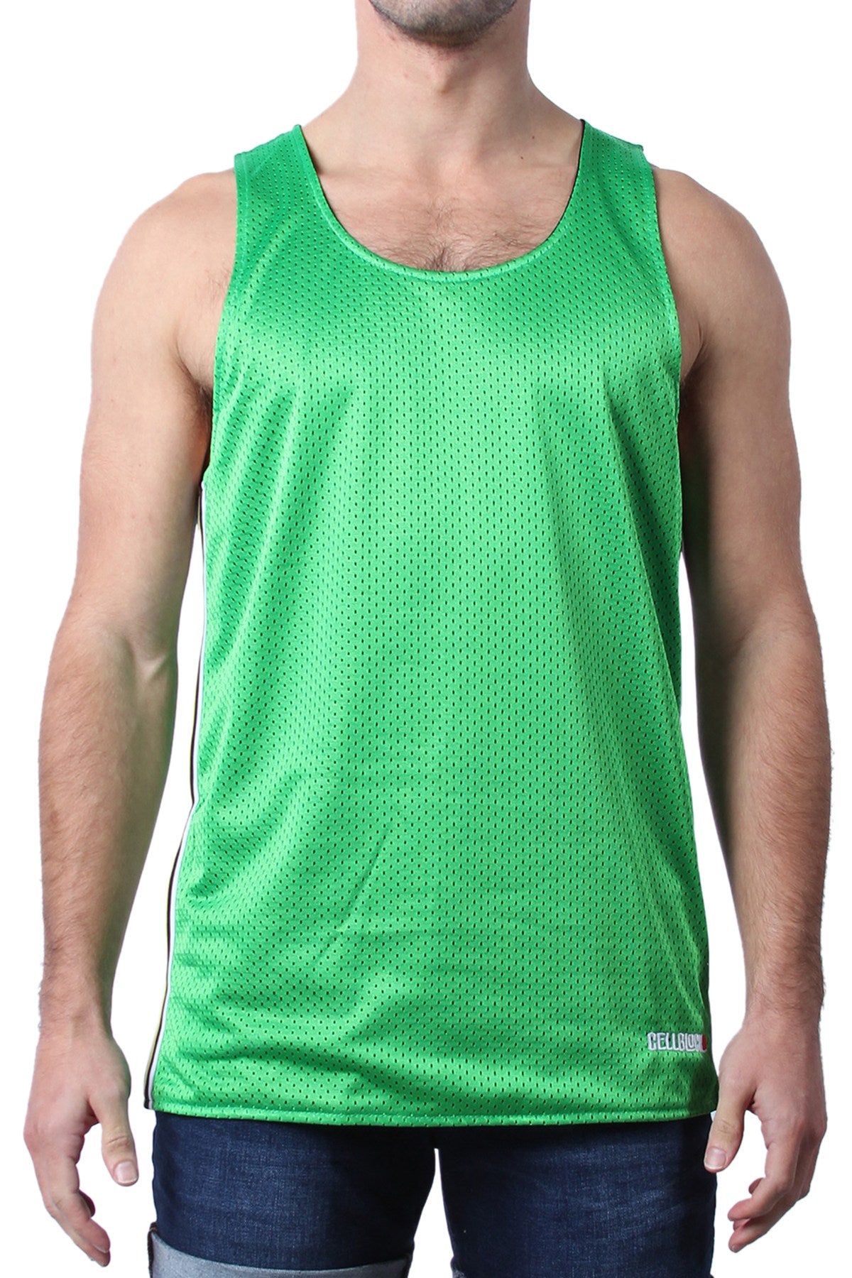 Cellblock 13 Green Crossover Reversible Mesh Tank Top