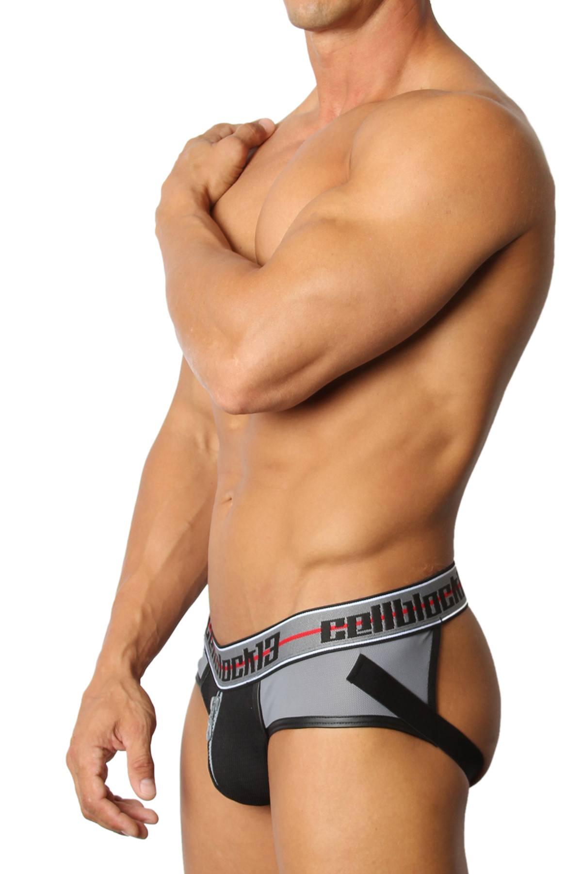 Cellblock 13 Grey Moto X Zipper Jock