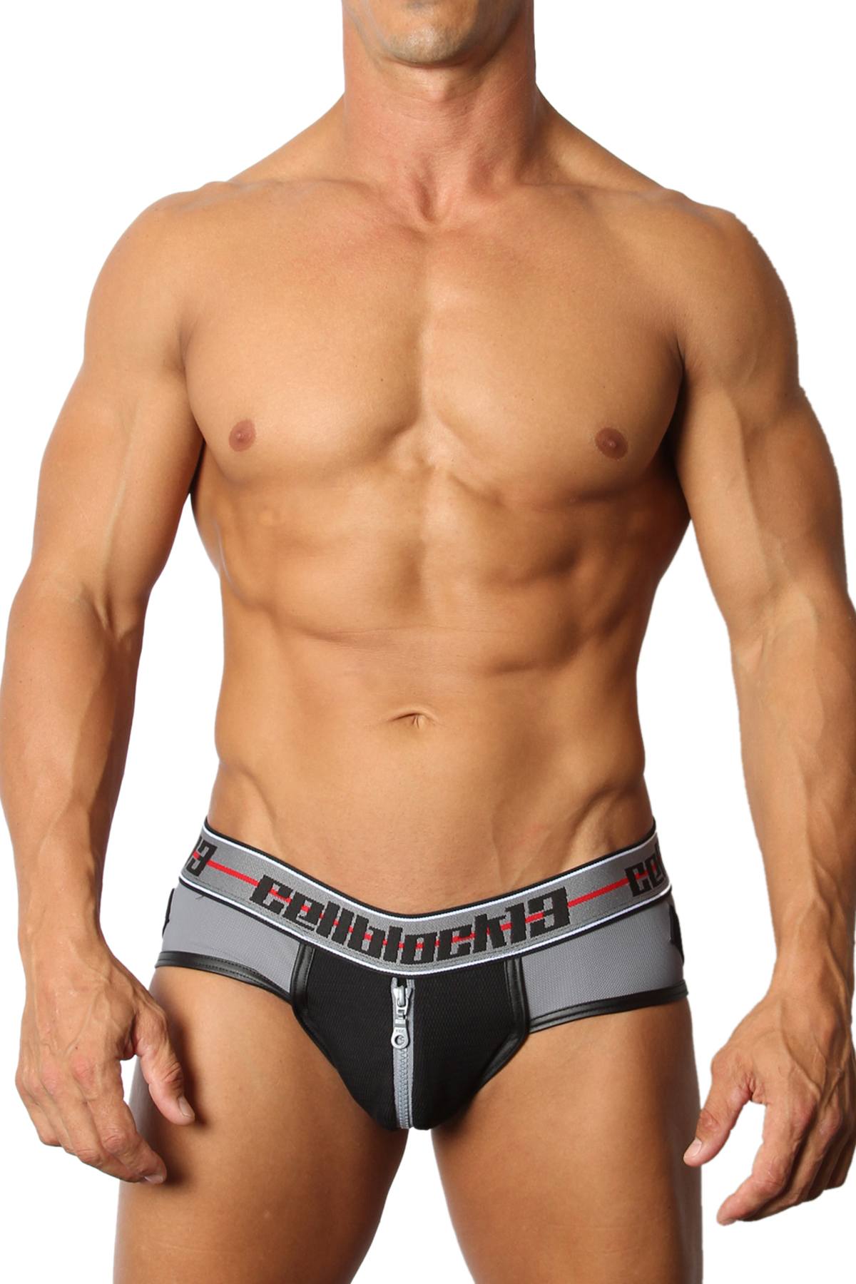 Cellblock 13 Grey Moto X Zipper Jock