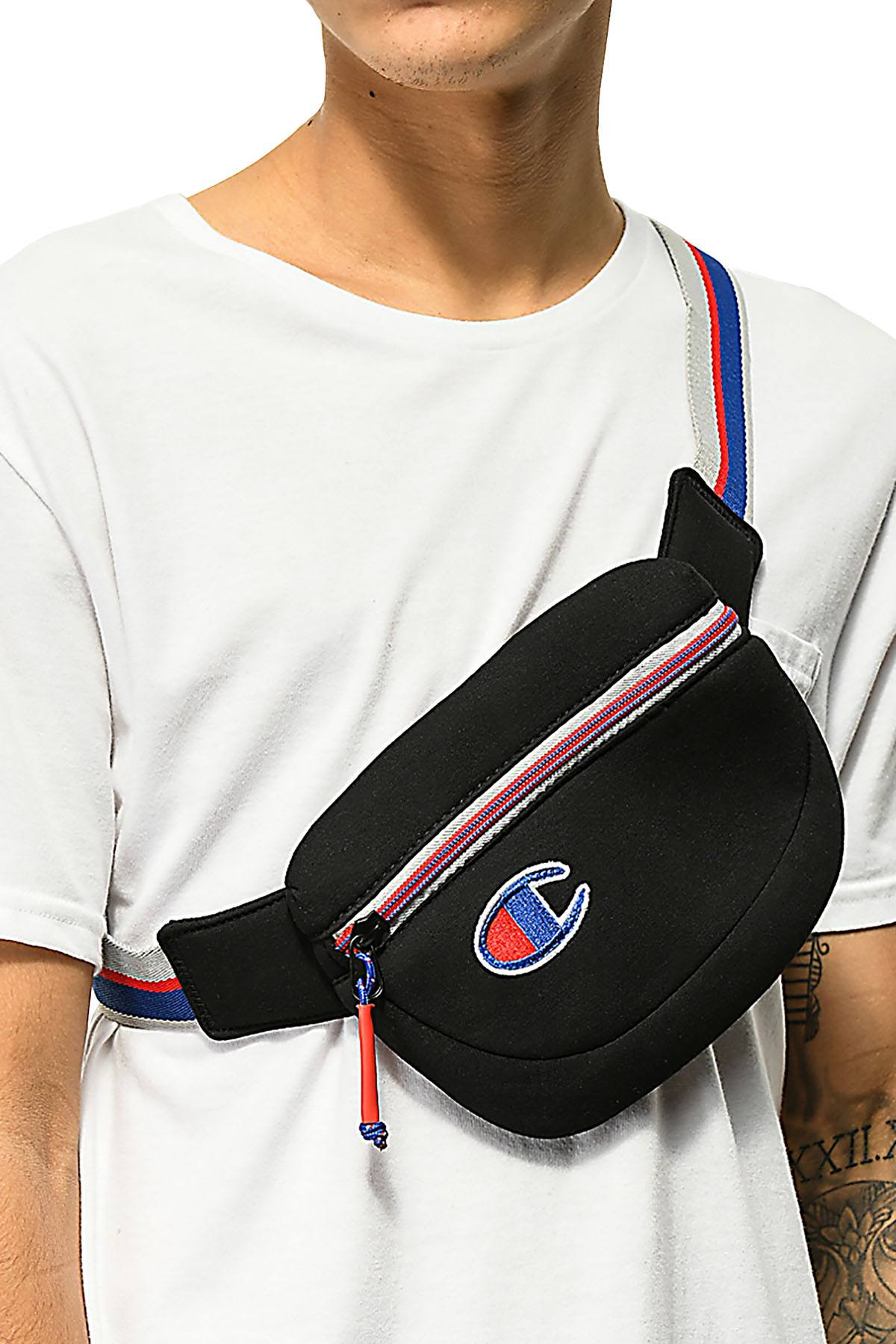 Champion Black Unisex Attribute Waistbag