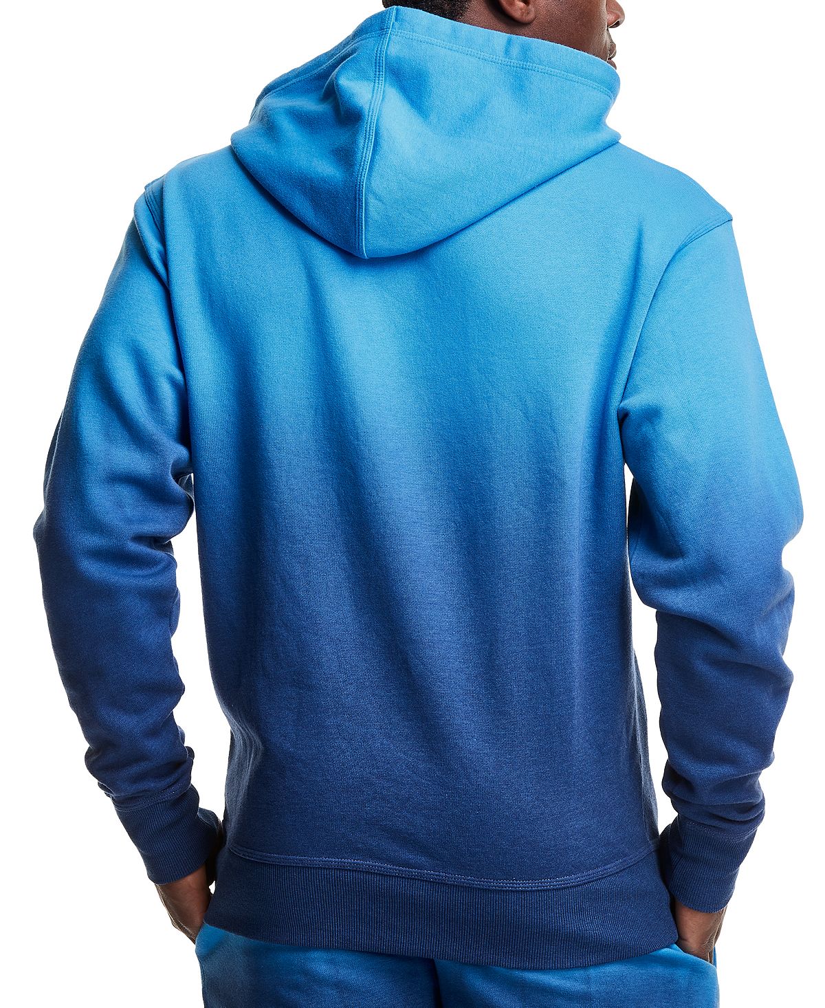 Champion Ombr Fleece Hoodie Dip Dye Balboa Blue