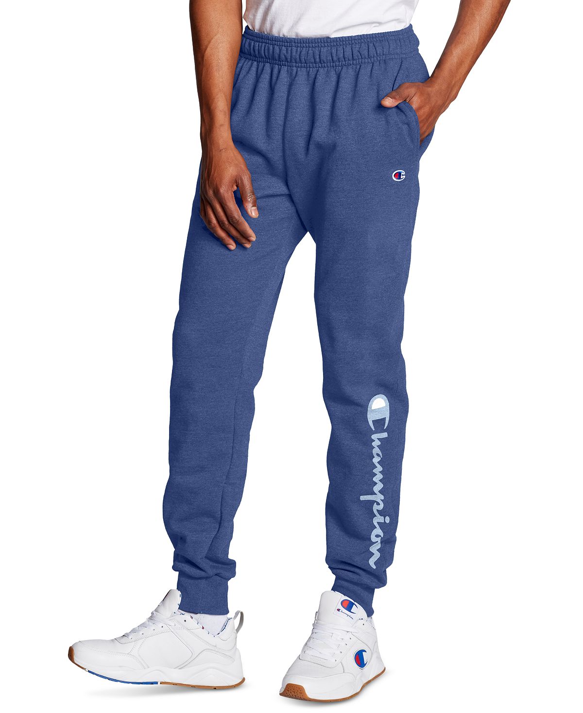 Champion Powerblend Fleece Jogger Pants Classic Sky Blue