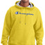 Champion Script Logo Powerblend Hoodie Butter Yellow