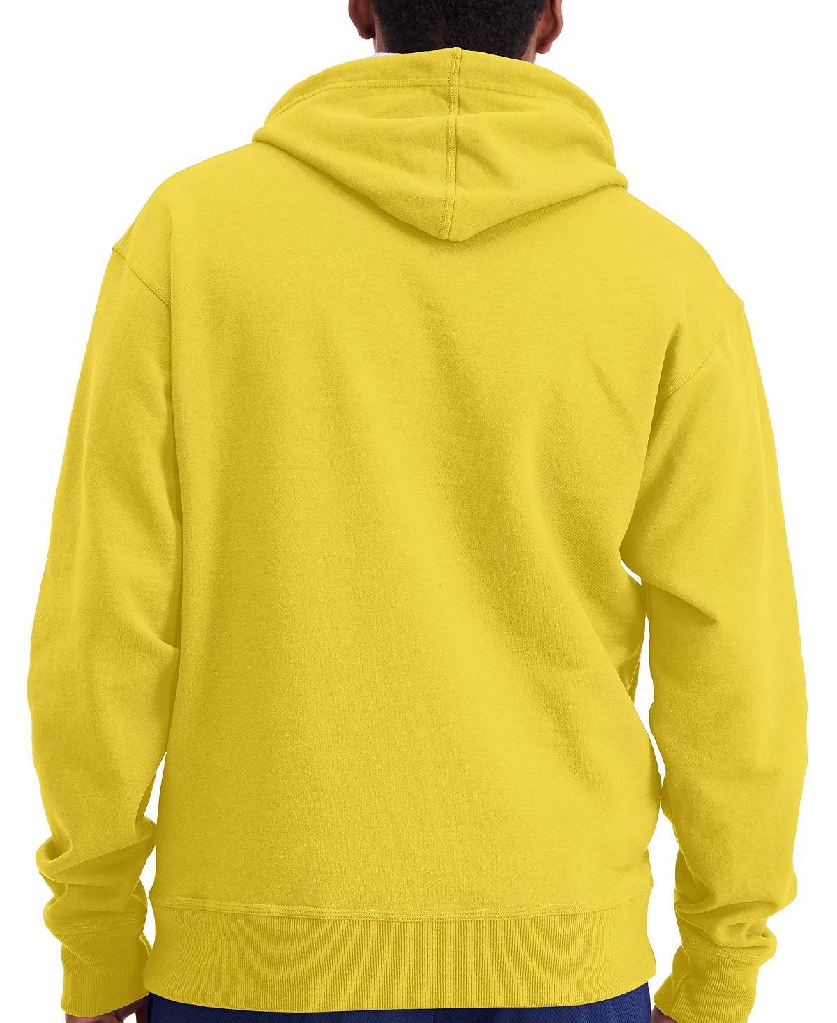 Champion Script Logo Powerblend Hoodie Butter Yellow