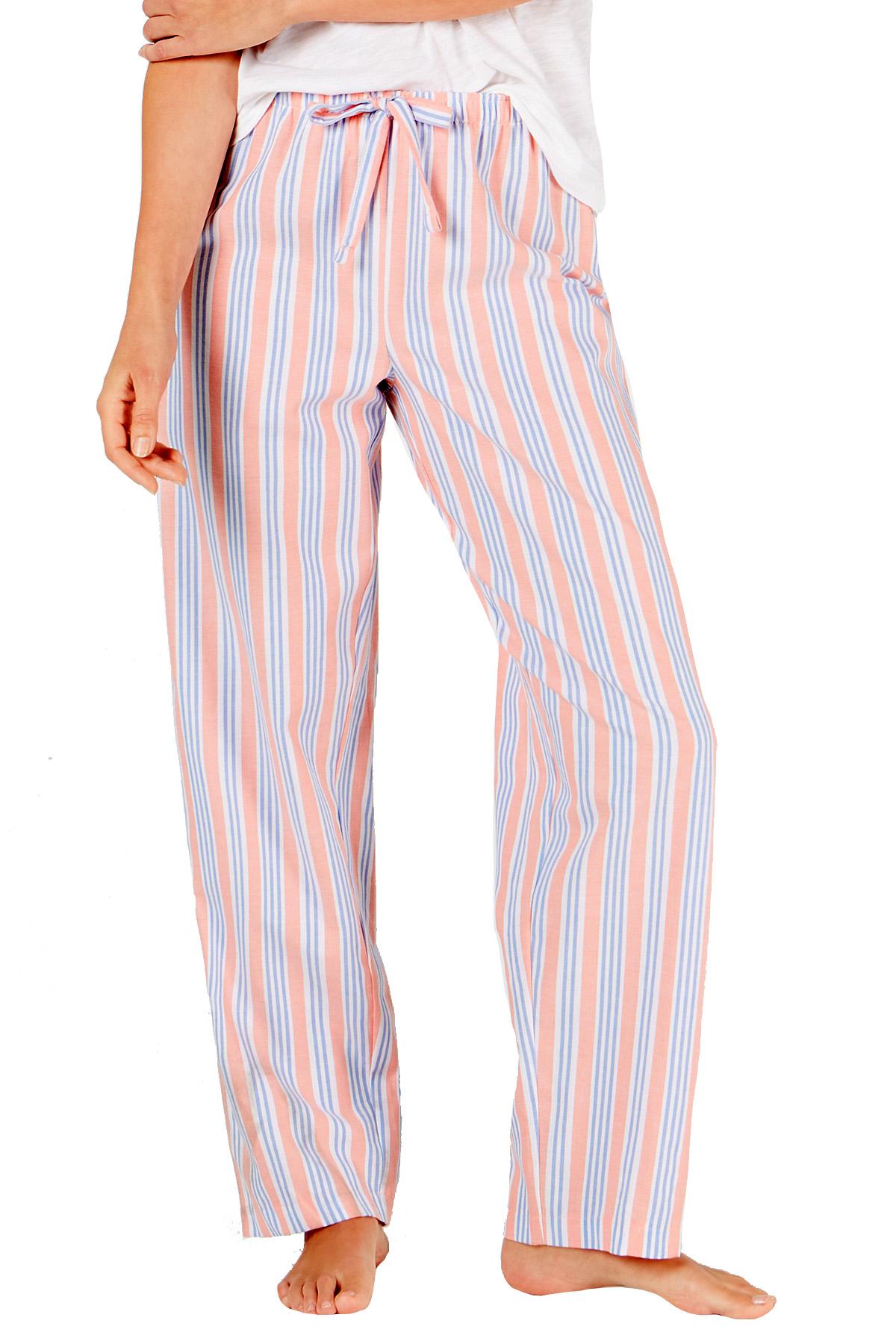 Charter Club Intimates Railroad Orange Striped Soft Cotton PJ Pant