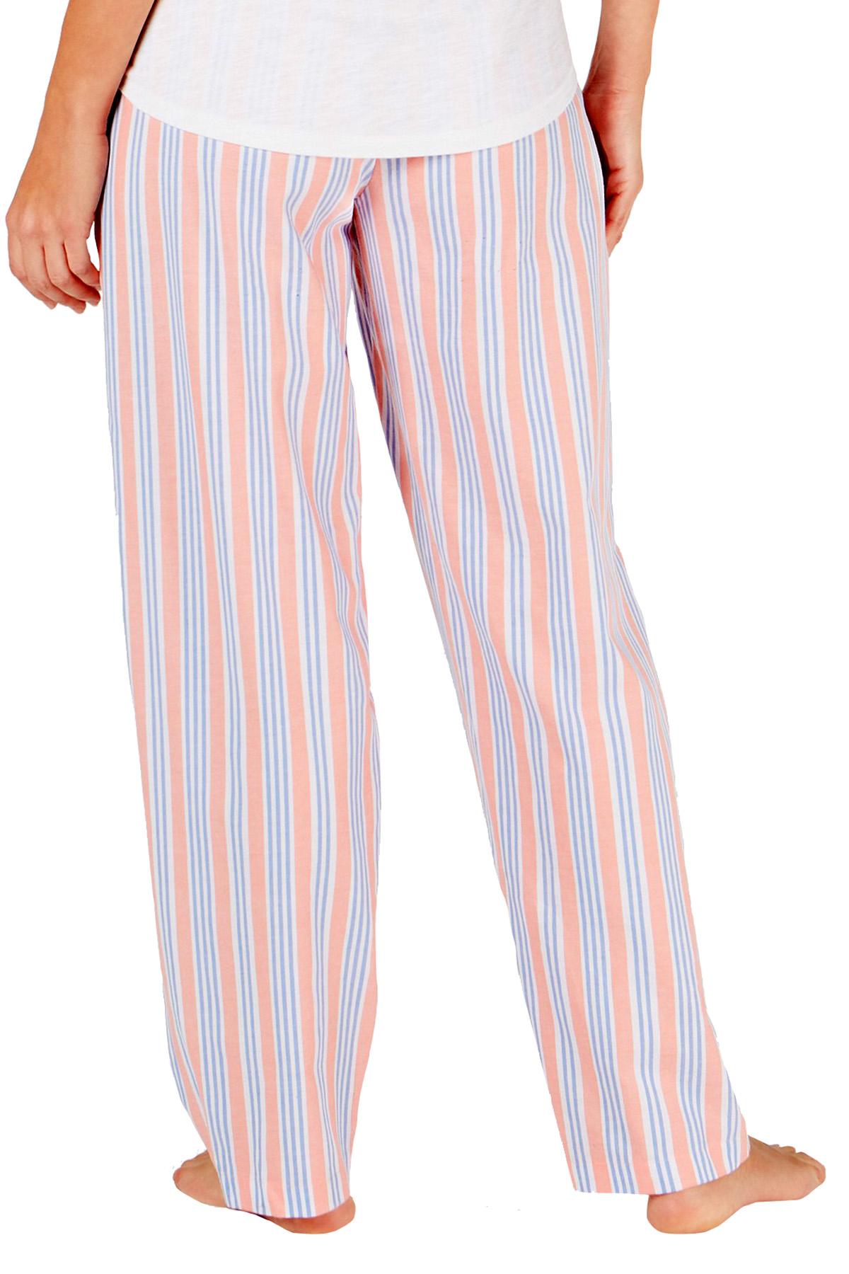 Charter Club Intimates Railroad Orange Striped Soft Cotton PJ Pant