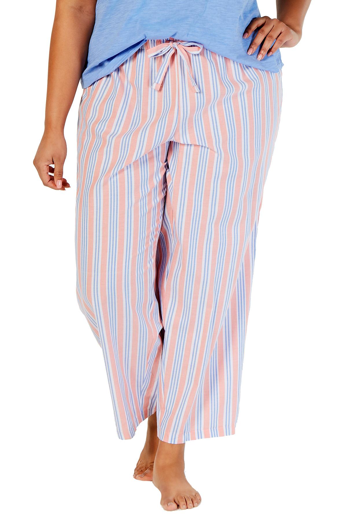 Charter Club Intimates Railroad Orange Striped Soft Cotton PJ Pant