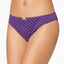 Charter Club Pretty Cotton Bikini Brief in Plum Dots