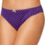 Charter Club Pretty Cotton Bikini Brief in Plum Dots