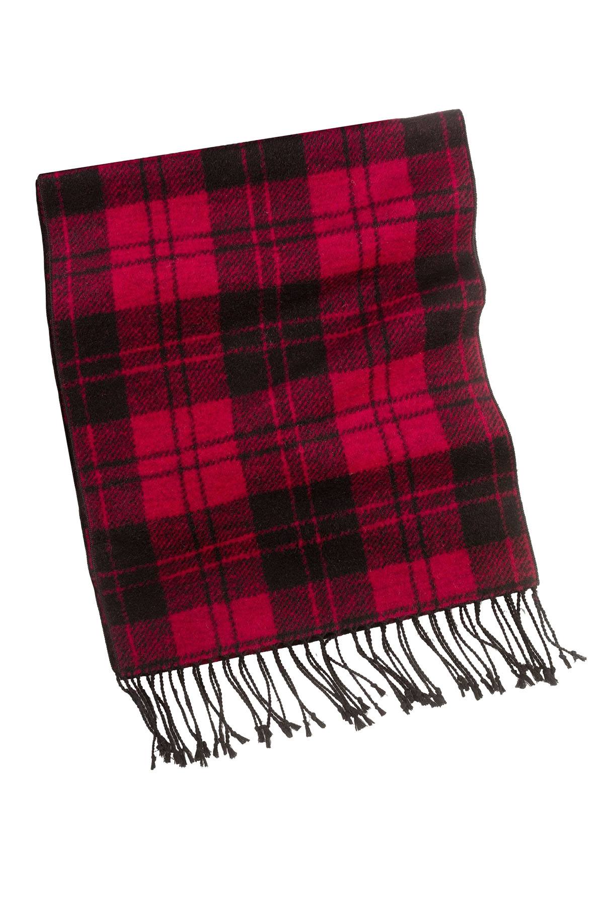 Charter Club Red/Black Plaid Cozy Silk Scarf