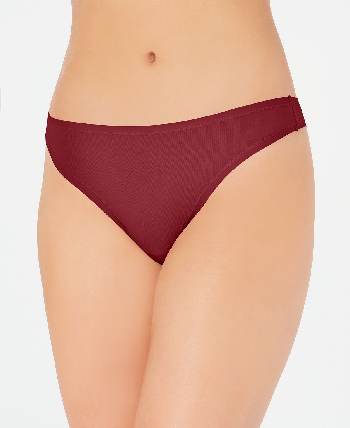 Charter Club Supima Cotton Thong Underwear Savory Wine