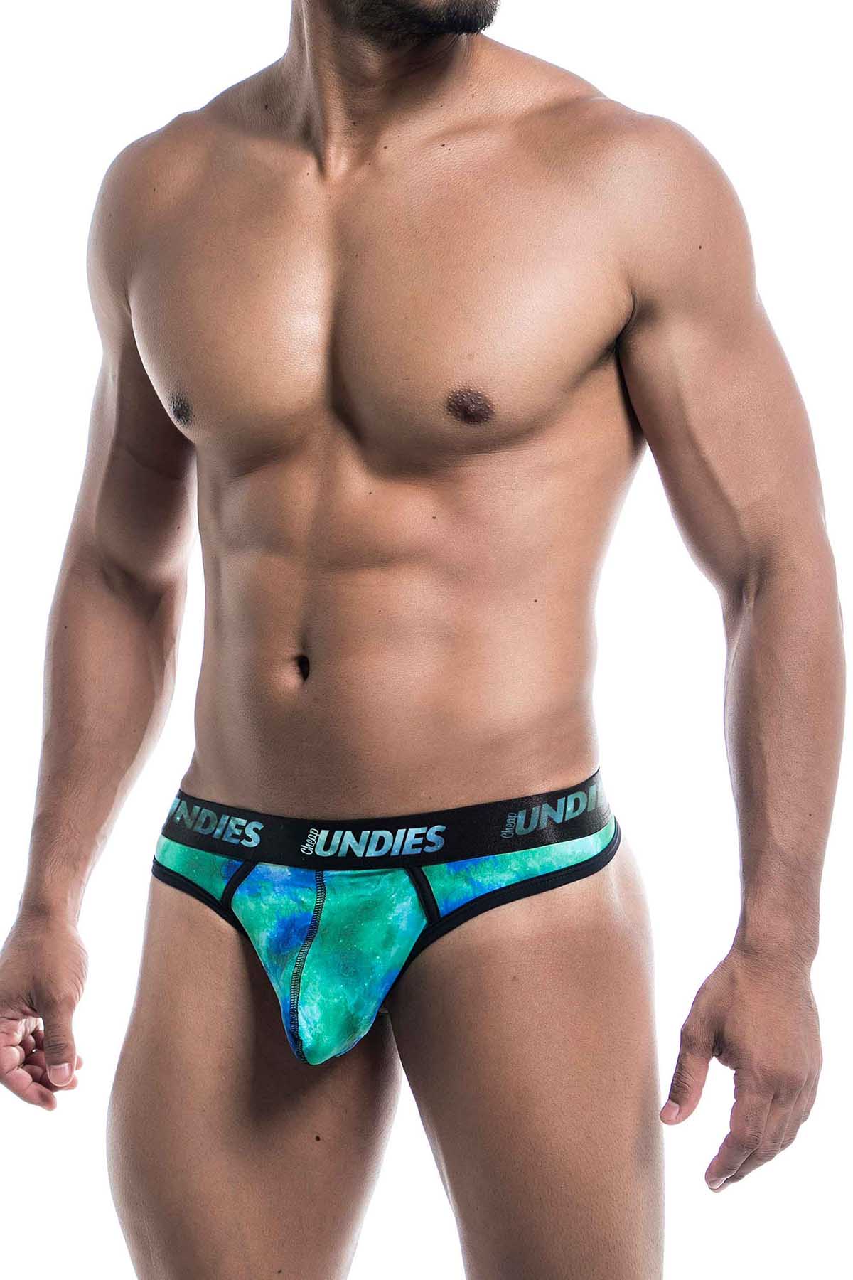 CheapUndies Green Galaxy Thong