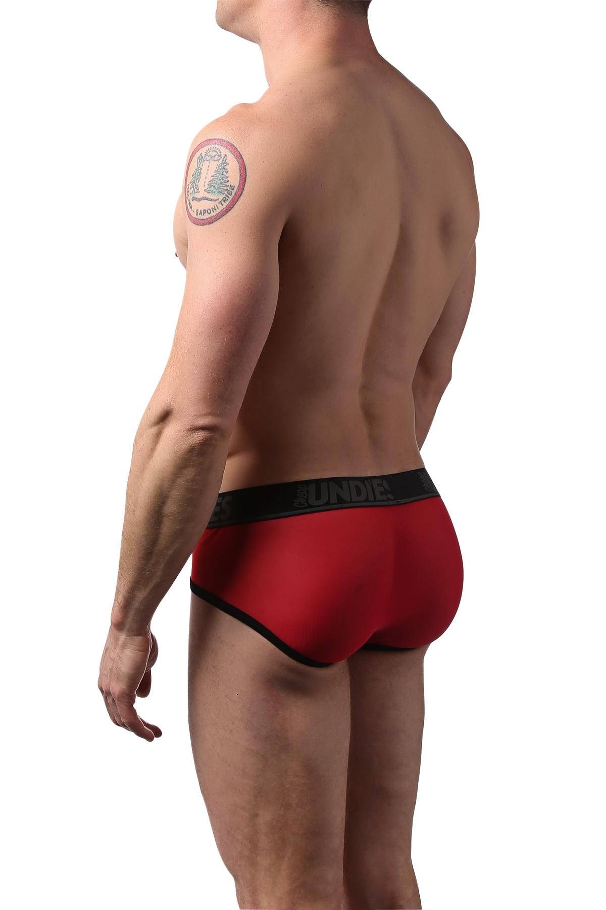 CheapUndies Red Mesh Brief