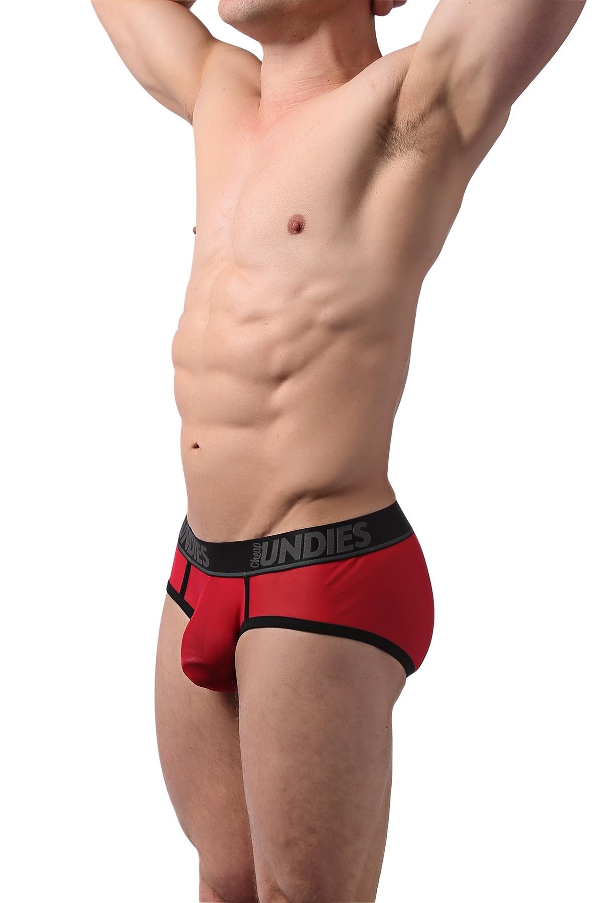 CheapUndies Red Mesh Brief