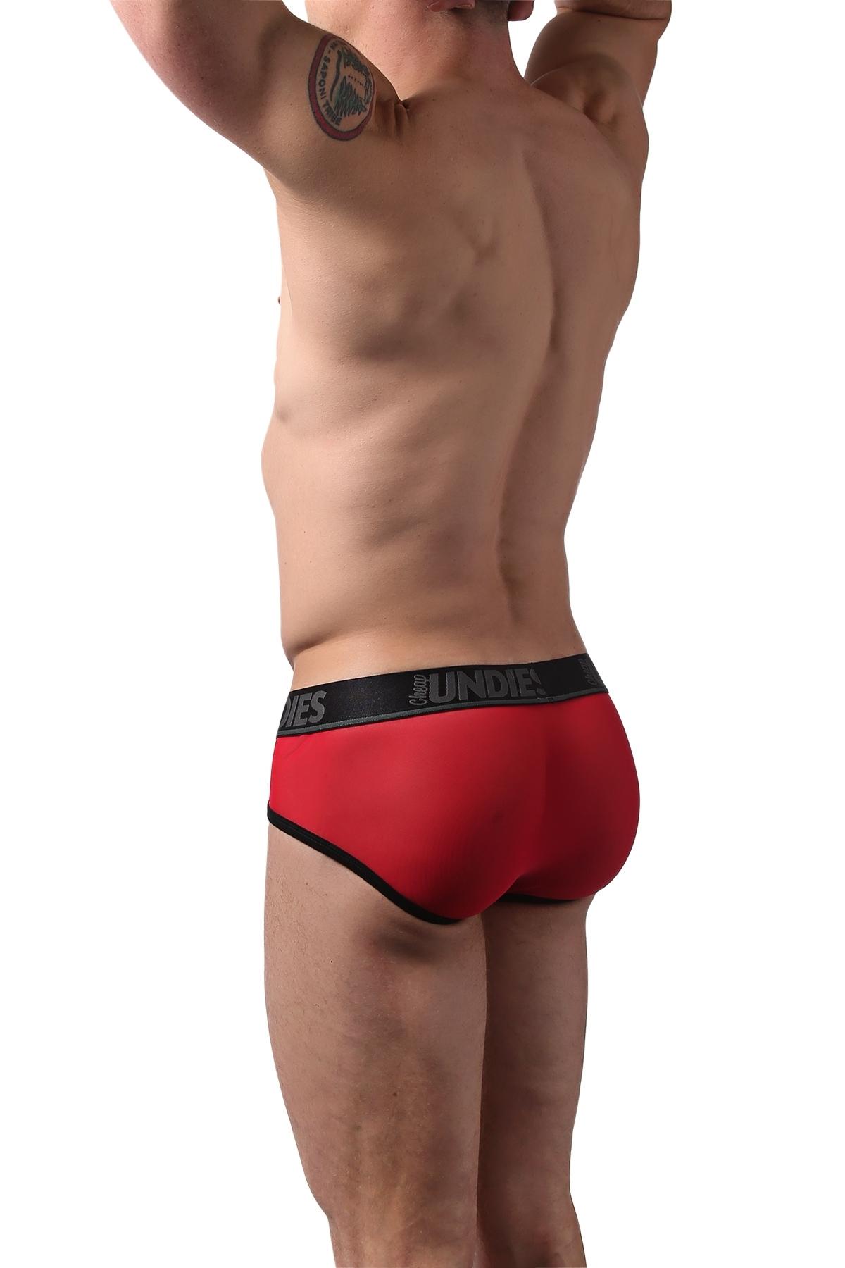 CheapUndies Red Mesh Brief