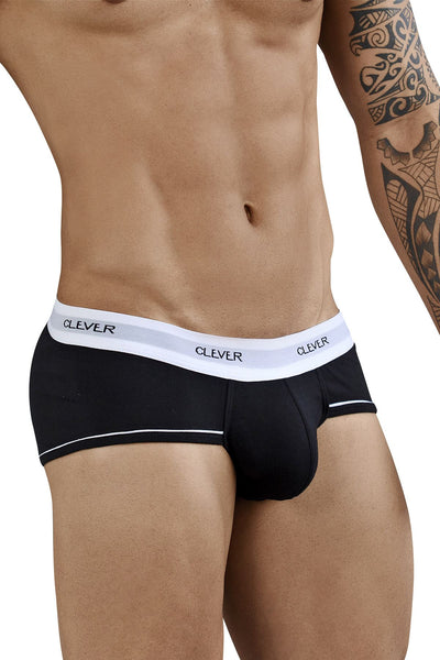 Clever Black Alpine Piping Brief