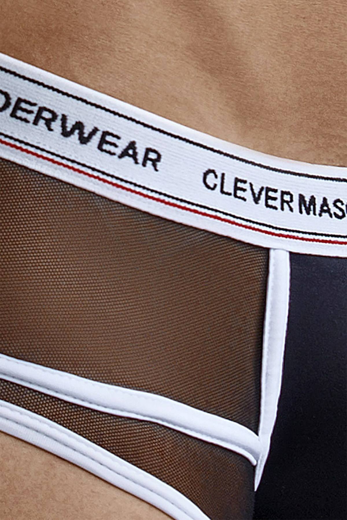 Clever Black Asian Piping Brief