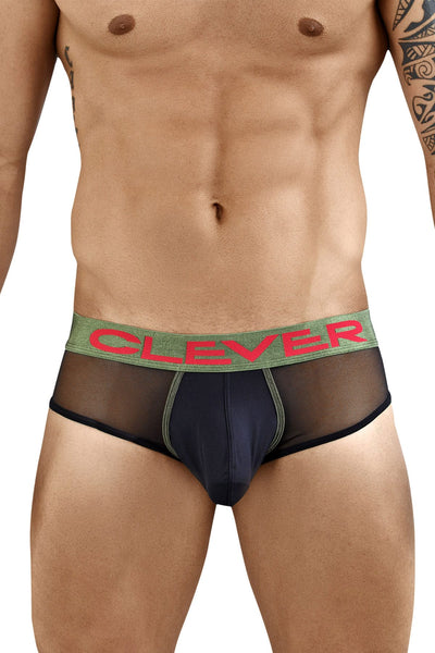 Clever Black Begonia Piping Brief