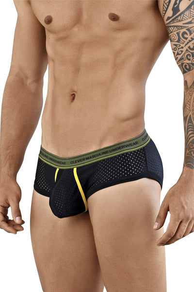 Clever Black Cattleya Piping Brief