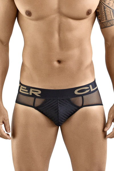 Clever Black Evil Love Latin Brief