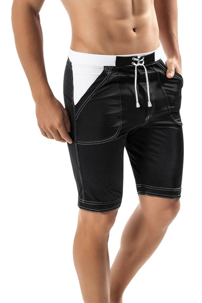 Clever Black Guarulhos Long Swim Trunk