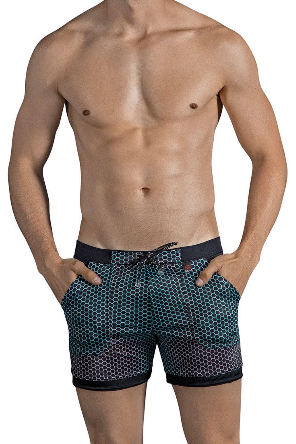 Clever Black Honey Swim Trunk