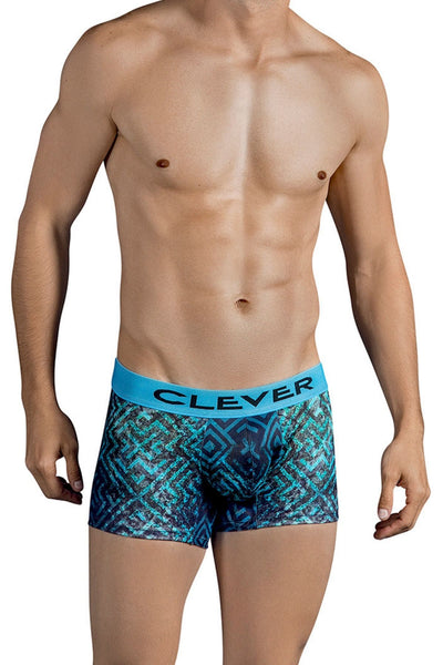 Clever Dark-Blue Labyrinth Boxer Brief