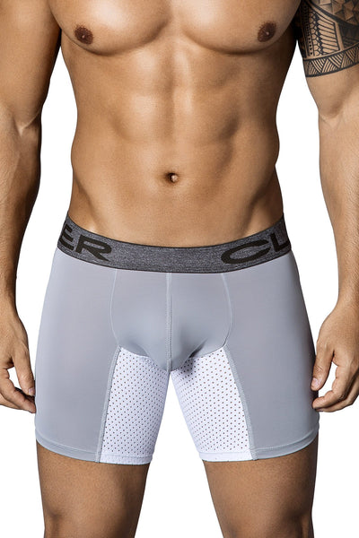 Clever Grey/White Wild Street Boxer Brief