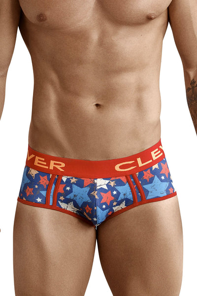 Clever Red/Blue Rocker Piping Brief