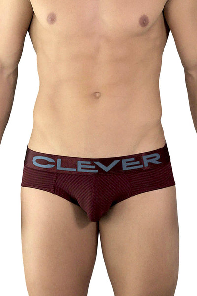 Clever Wine/Teal Limited Edition Striped Latin Brief