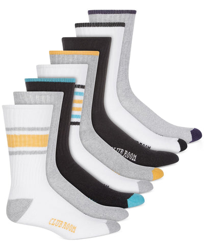 Club Room Crew Socks 8-pack Yellow